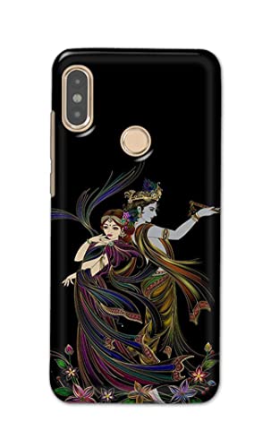 Image of Lord Radha and Krishna Hard Back Case Cover for Redmi Note 5 Pro Back Cover -(J5) VNS2223