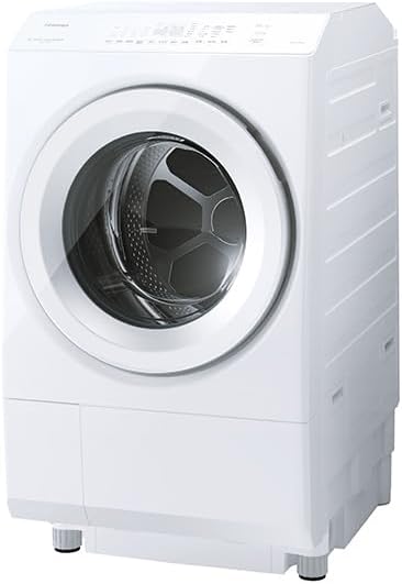 Toshiba ZABOON Drum Washing Machine and Dryer, Heat Pump Dehumidification, 60cm Wide, 12kg Wash Capacity, 7kg Dry Capacity, Right-Hand Opening (Hinge on Right), Ultra Fine Bubble, Model TW-127XM5R(W) [Includes 1 LR41H Battery]