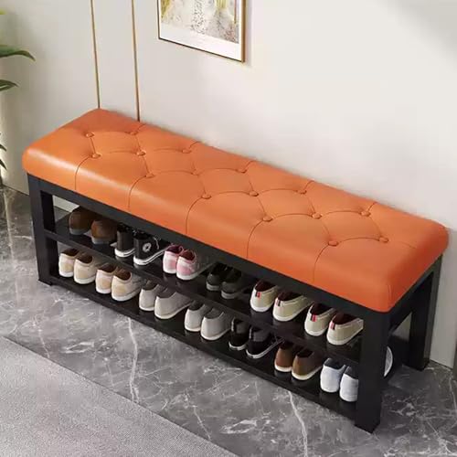Banc à chaussures pour entrée compact fini le désordre au sol