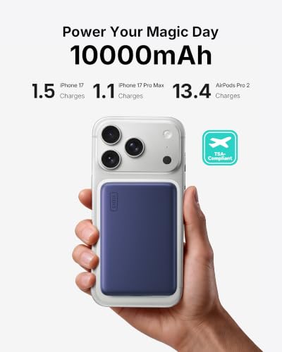 Image of INIU Slimmest Power Bank for MagSafe, 10000mAh Qi2.2 Certified 25W Wireless & 45W Wired USB C Fast Charging Portable Charger, Flight-Safe Travel Phone Magnetic Battery Pack for iPhone etc, Blue