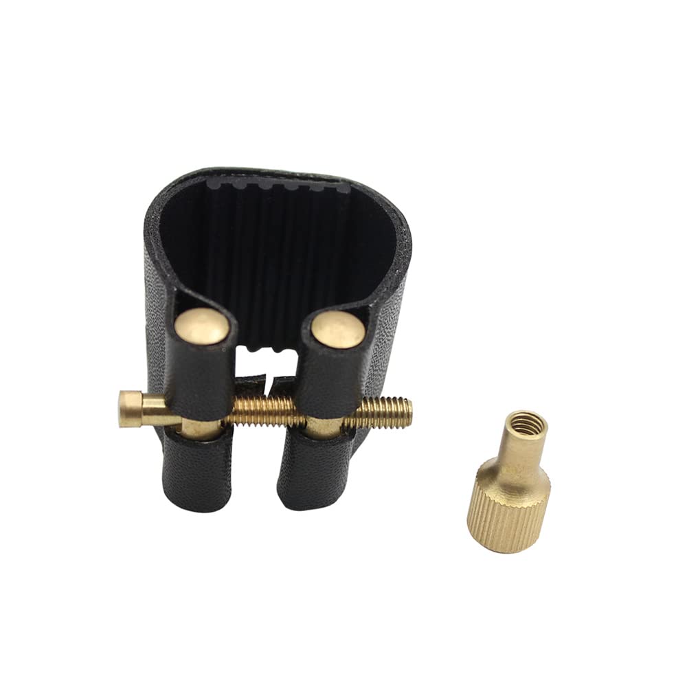 Legatura per Sassofono,Bocchino Legatura Fastener + Boccaglio Cap per Alto Sax Saxofono Bocchino Parti