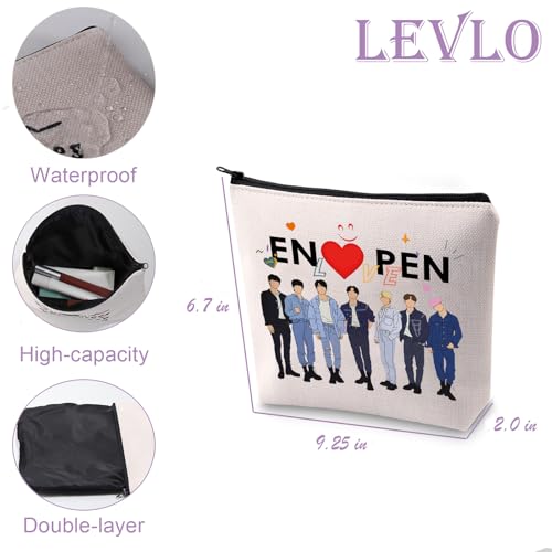 K-POP Music Travel Makeup Bag Kpop Song Lover Reusable Zipper Bag South Korea Star Team Fans Gift (Elove)2