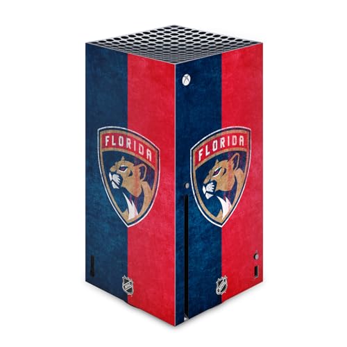 Skin Xbox Series X Florida Panthers vinyle effet en détresse Head Case Designs autocollant NHL