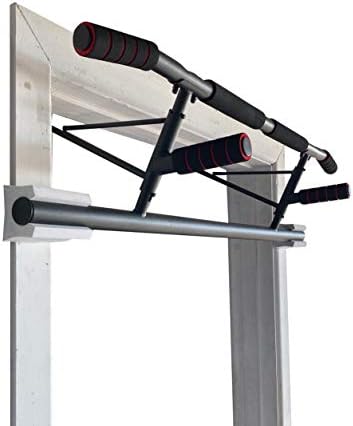 SHAMROCK TRIPLE GYM Pull Up Bar, No Assembly Required, Folds Flat & Comes Apart for Travel, USA Shipping and Warranty (Yellow)
