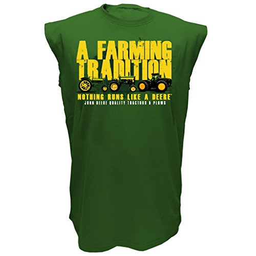 John Deere A Farming Tradition Muscle - Camiseta - Negro - XX-Large