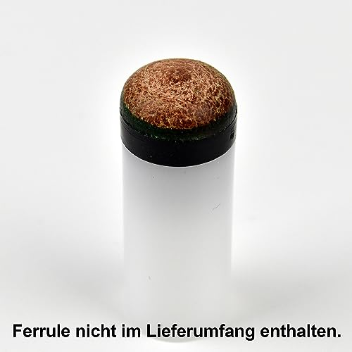 Winsport Billard Queue Schraubleder 12 mm (10 St.), Schraubbare Ersatzspitze, PVC Schraubgewinde M8 (8 mm), Queue Spitze, cue tip zum Auswechseln in Sekundenschnelle, Pool Pomeranzen, Schraubspitze