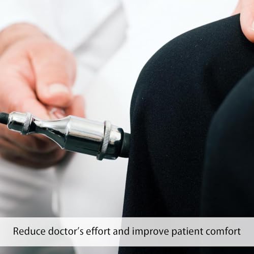 Neurologischer Reflexhammer,Medizinische Hammer,Neuro Reflexhammer Mit Doppel-Kunststoffkopf,Doppelten Funktionskopf Reflexhammer,Leichter Perkussions-Reflexhammer,Für Reflextests (Schwarz)