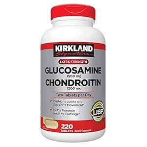 Kirkland Signature Glucosamine HCI 1500mg Chondroitin Sulfate 1200mg 220 Tablets/New Increased Count