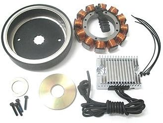 WILD RIDER Performance 32 Amp Charging System Kit for Harley 70-99 Big Twin Evo Shovelhead