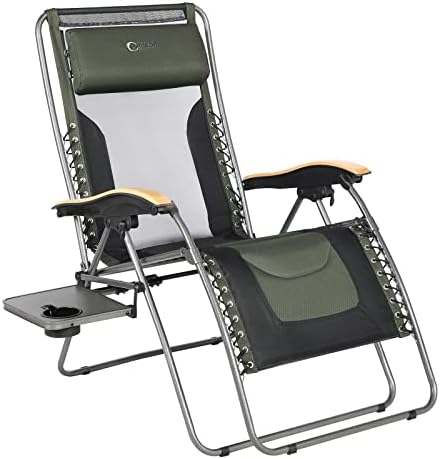 PORTAL Zero Gravity Chairs Reclining Chair, Heavy Duty Folding Lounge Chair, Oversized XL Capacity Support 350lbs, Anti Gravity Chair, Ideal for Outdoor Indoor Patio, Lawn, Porch, Camping