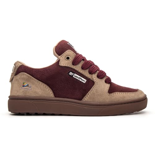 Tênis Skate Unissex Casual Cano Baixo Lifestyle Trace 2 Cores (Vinho, BR, Adulto, Numérico, 37)
