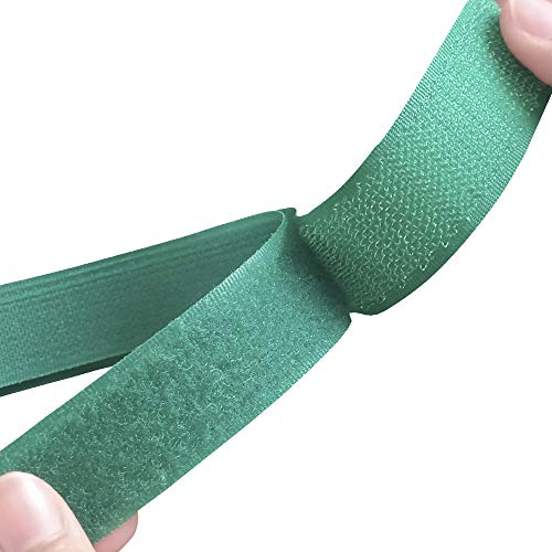 Fecho De Contato Macho E Fêmea 25mm X 1 Metro Cor Verde