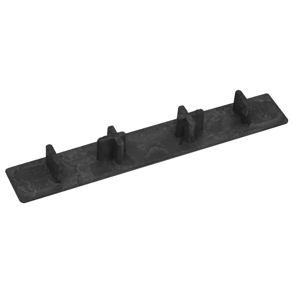 Embouts de terrasse plastique noir 15 x 2,5 cm 10 pièces pour planches de terrasse finition propre protection rénovation intérieur extérieur