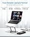 METFUT Laptop Cooling Stand with Detachable Thermoelectric Cooler, Adjustable Height & Angle, 360 Rotation Base, Carbon Steel Framework, Ultra-Quiet & Super Sturdy for up to 15.6” Laptop (Black)