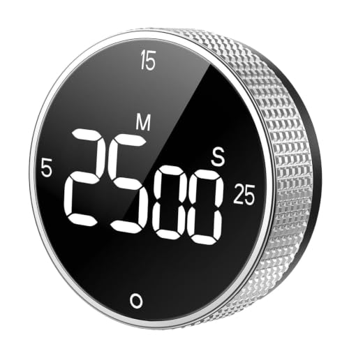 Digital Magnetic Kitchen Timer - Countdown Timer | Cooking Timers | Magnetic Backing, Easy Read Alarm Clock, For Baking Cooking 