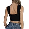 LYANER-Womens-Cut-Out-Crisscross-Halter-Vest-Wrap-Crop-Top-Sexy-Cami-Tank-Tops LYANER Women's Plain Pullover Underwire Sleeveless Tank Crop Top Black Large