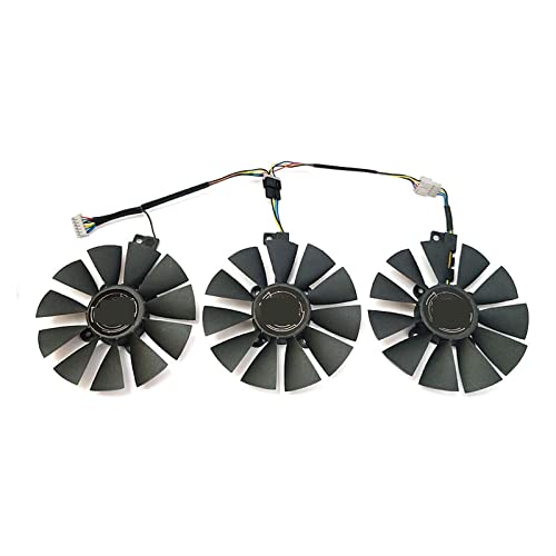 Mahie New 1Lot 87Mm Pld09210S12Hh Pld09210S12M Rx 480 580 Gpu Fan，Compatible For Asus Rog Strix Gtx 1080 1070 1060 Graphics Card Cooling Fan Cheerfully #TOP6