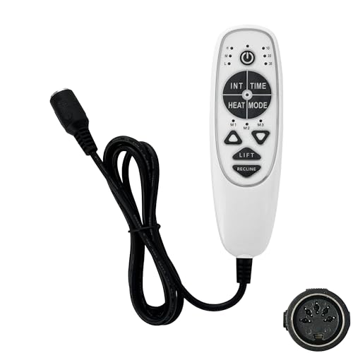 9 Button 5 Pin Female Massage Remote Model DN-34A Replacement with USB for Massage Recliner Sofa Chair