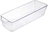 Deconox 1 Unbreakable Clear Acrylic Refrigerator and For Kitchens, Beverage and Food Organizer Organizer, Refrigerator Organizer | Vegetable Fruit Storage Container Organizer