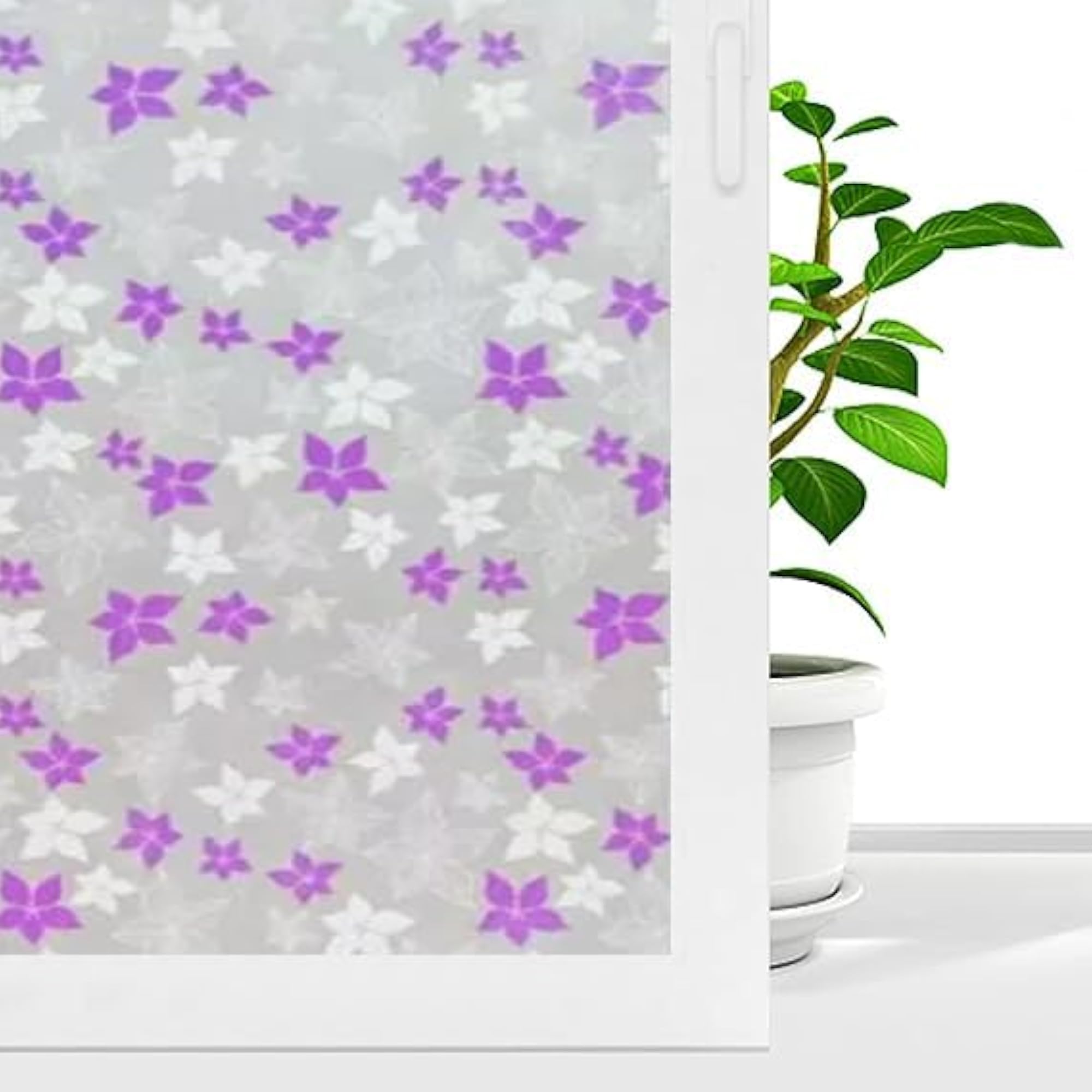 Self Adhesive Vinyl Static Cling Decorative Glass Film