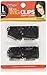 12 pcs Wig Clips Snap Comb Large 1 7/16" (Black)