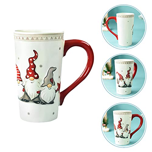 Zerodeko Christmas Coffee Mug Holiday Coffee Mug Ceramic Tea Cup Gnome Milk Cup Festive Seasonal Holiday Cup Cute Kindness Gift For Christmas Birthday #TOP4