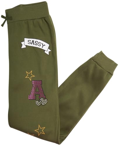 Dreamstar Girls Sweatsuit - 2 Piece Fleece Hoodie Sweatshirt and Jogger Sweatpants - Sequin Fashion Pants Set for Girls, 7-164