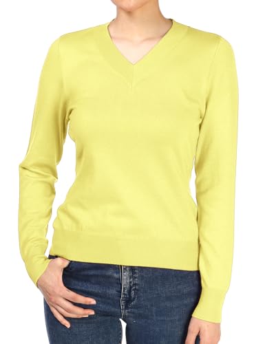 LALABEE Women's V-Neck Long Sleeve Soft Basic Pullover Knit Sweater