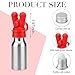 Chunful 2 Pcs Essential Oil Inhalers Leakproof Double Hole Aluminum Aroma Nasal Inhaler Cap Mini Perfume Dispenser Bottle for Enhances Aromatherapy (Red)