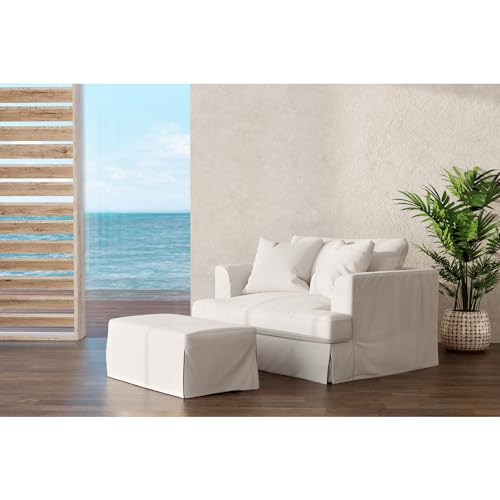 Sillón Plegable Blanco Tela Performance miniatura 4