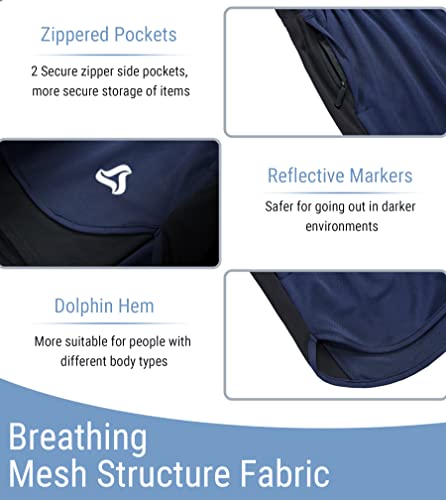 SILKWORLD Men's 2-in-1 Running Shorts with Compression Liner #TOP23
