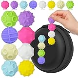 Tangdudu 8 pcs Bolas magnéticas antiestrés de Silicona, Juguetes de Escritorio silenciosos