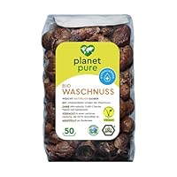 Planet Pure Bio Waschnuss - natürlich Waschen - umweltfreundlich - reicht für bis zu 50 Waschladungen - Wäsche waschen ohne Waschmittel oder Waschpulver mit unbehandelten Schalen der Waschnuss - 250 g