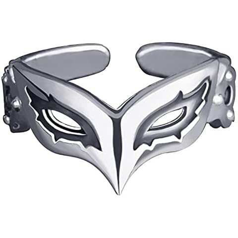 P5 Cosplay Mask Ring in Sterling Silver Cover
