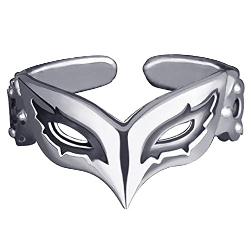 Bague Persona 5 Joker en argent ajustable pour sublimer votre style quotidien