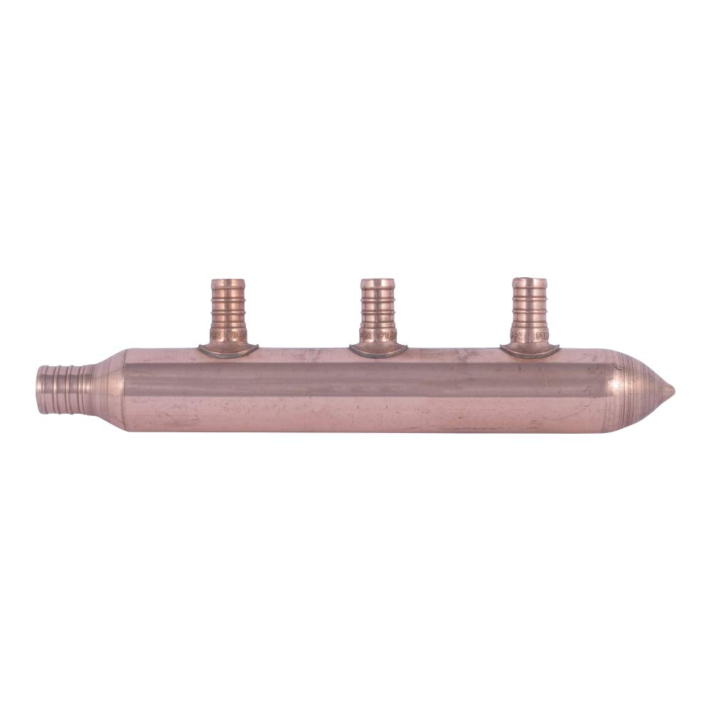 SharkBite 4-Branch PEX Crimp Copper Multi Port Tee 3/4-in Closed Trunk With 1/2