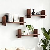 Tres Estantes Idénticos para una Composición Armoniosa: Este set de estantes de pared de 40 cm incluye tres estantes de las mismas dimensiones (40 cm de largo, 12,8 cm de profundidad). Esta uniformidad permite una disposición simétrica y elegante en tu pared, ideal para crear una serie ordenada.