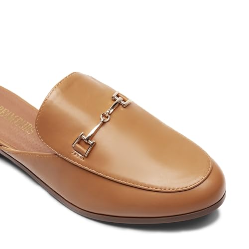 Image of DREAM PAIRS Mules for Women Flats Slip on Comfortable | Pointed Toe Slip on Slides Buckle Lightweight Loafers Shoes for Office Work Business and Casual Wear