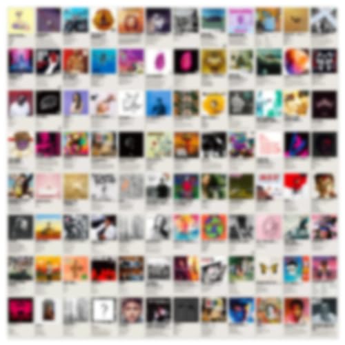 100Pcs Album Cover Stickers for Adults - Music, Rapper and Band Sticker Pack, Water Bottle Laptop Stickers for Teens