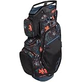 Sun Mountain Women's 2023 Diva 14-Way Divided Golf Cart Bag (Black-Tropic Flower)