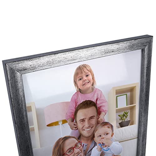 Giftgarden 8X10 Picture Frame Antique Silver 7 Pack, 8” By 10” Distressed Silver Photo Frames Rustic For Wall Or Tabletop #TOP1