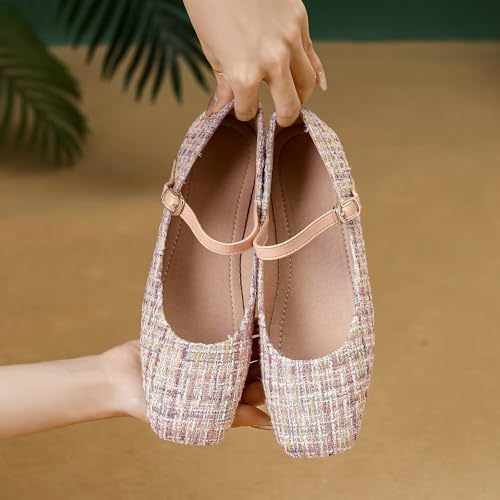 Hee grand Flats for Women, Mary Jane Shoes for Women, Women's Flats, Comfortable Flats Shoes Women, Womens Ballet Flats with Straps, Low Heel Dress Shoes,Womens Flats2