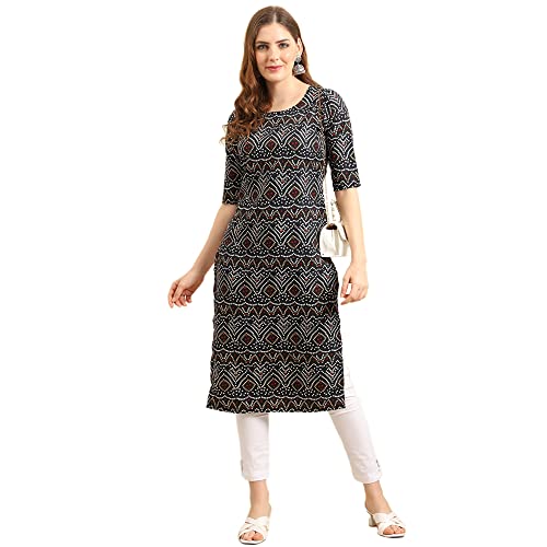 Image of Pinkmint Women's Crepe Regular Kurta