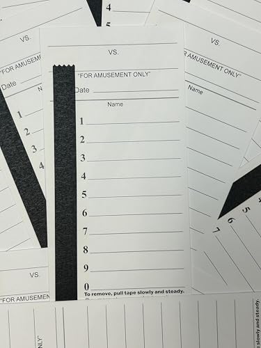 10 Line Football Sports Strip Cards. Full Size. Pool Cards pack of 50. Baseball, NASCAR, Boxing, Soccer, Collectibles, Coins strip cards. Includes Bonus # & Instructions. NOT scratch