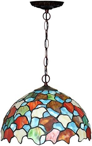 ANIFM Tiffany hanglamp In hoogte verstelbaar Retro hanglamp Vintage Deco lamp E27 glazen lampen eetkamer kroonluchter keukenlampen woonkamer lamp Comfortable anniversary photo 2
