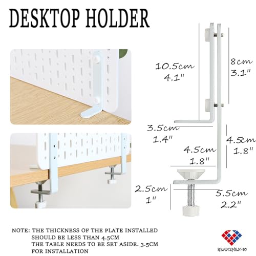 raenzhen-10 Kit de combinação de Pegboard, conjunto de armazenamento montado na parede ou mesa com 1