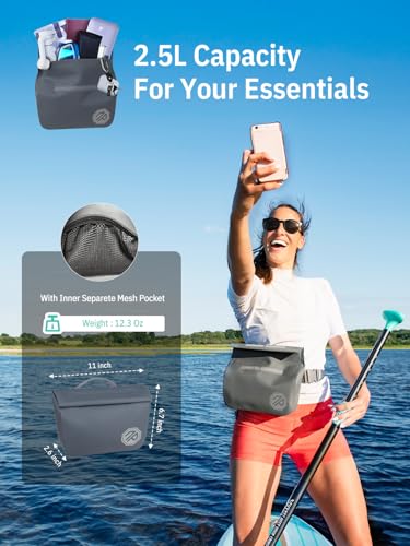 Image of niphean IPX7 Waterproof Fanny Pack, Magnetic One-Hand Closure Dry Bag
