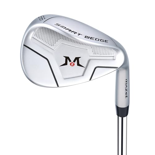MAZEL Stainless Steel Golf Wedge 52 56 60 Degrees with QPQ Anti-Rust Finish, Premium Sand & Lob Wedges for Superior Spin and Control