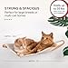 7 Ruby Road Cat Wall Shelves Hammock Set - Wall Mounted Cat Furniture with Steps for Large Cats, Indoor Climbing & Lounging