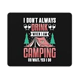 I Dont Always Drink When I Am Gamping Oh Wait Yes I Do Mouse Pad Non-Slip Rubber Base 10x12 in Square Waterproof Mouse Pad for Laptop Office Desk Accessories Mouse Pad